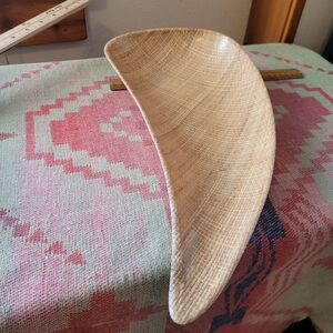 ARACA Tan Woven Crescent Bowl, VINTAGE